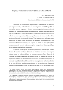 Orígenes y evolución de la Cámara Oficial del Libro de Madrid.