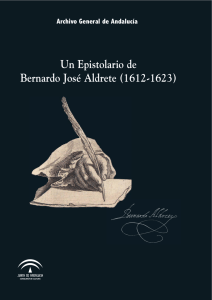 Un Epistolario de Bernardo José Aldrete