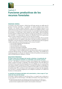 Funciones productivas de los recursos forestales