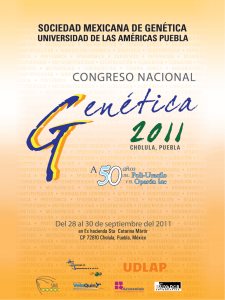 2011 - Sociedad Mexicana de Genética AC
