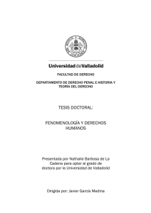tesis doctoral: fenomenología y derechos humanos