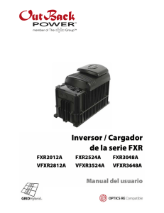 Inversor / Cargador de la serie FXR