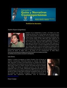 Perfil de los docentes Andrés Duprat (Argentina)