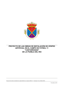 Memoria del proyecto. - Ayuntamiento de La Puebla del Río