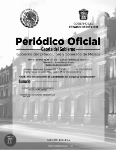 Informe del Municipio de Texcaltitlán, 2013