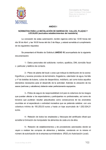 Normativa de Barras - Ayuntamiento de Motril