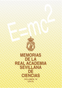 Volumen 16 Año 2013 - Real Academia Sevillana de Ciencias
