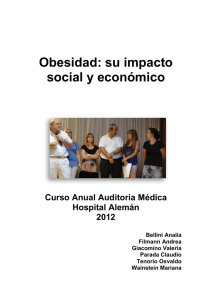 Obesidad: su impacto social y económico