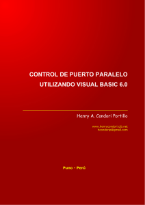 control de puerto paralelo utilizando visual basic 6.0