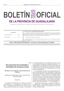 num. 34 viernes 20 marzo 2015 - Boletín Oficial de Guadalajara