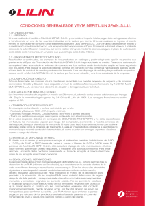 CONDICIONES GENERALES DE VENTA MERIT LILIN SPAIN, S.L.U.