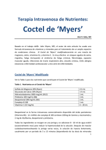 Coctel de `Myers` - Sociedad Colombiana de Medicina Preventiva