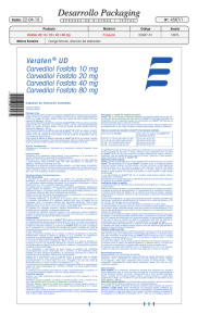 Veraten ® UD Carvedilol Fosfato 10 mg