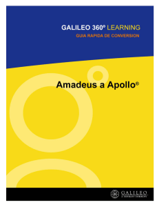 Manual de Conversion de Amadeus a Apollo