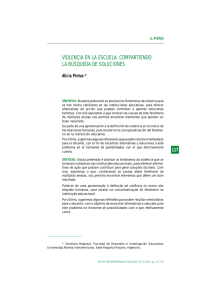 violencia en la escuela: compartiendo la búsqueda de soluciones