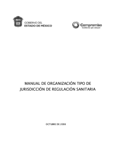 manual de organización tipo de jurisdicción de regulación sanitaria