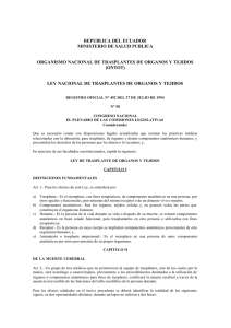 REPUBLICA DEL ECUADOR MINISTERIO DE SALUD PUBLICA