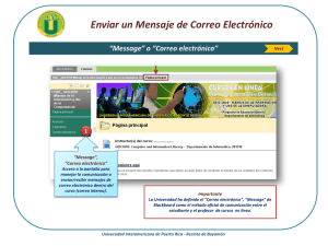 “Message” o “Correo electrónico” - Universidad Interamericana de