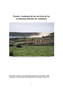 Estado y tendencia de los servicios de los ecosistemas litorales de