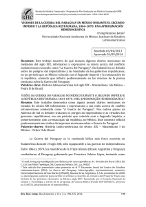 visiones de la guerra del paraguay en m&eacute;xico durante el