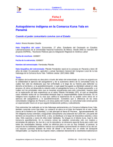 Autogobierno indígena en la Comarca Kuna Yala en Panamá