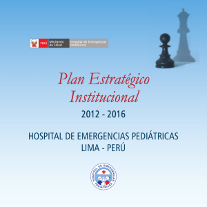 Plan Estratégico Institucional - Hospital de Emergencias Pediátricas