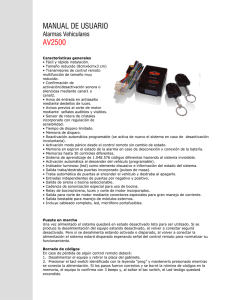 manual de usuario av2500 - DC