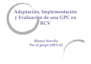 GPC RCV. Blanca Novella
