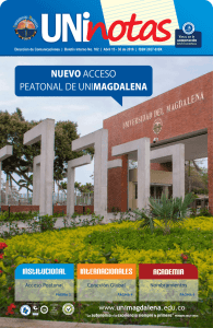 Abril 15 - 30 de 2016 - Universidad del Magdalena