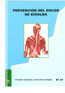 Prevención del dolor de espalda