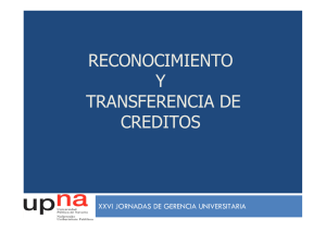 reconocimiento y transferencia de créditos