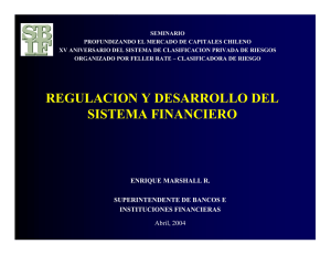 REGULACION Y DESARROLLO DEL SISTEMA FINANCIERO