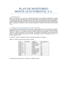 Plan de Monitoreo - montealtoforestal.cl
