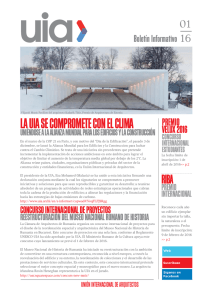 Boletín Informativo - Union internationale des architectes