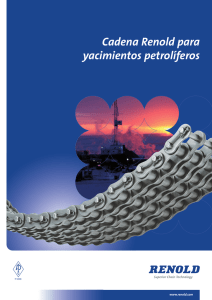 Cadena Renold para yacimientos petrolíferos