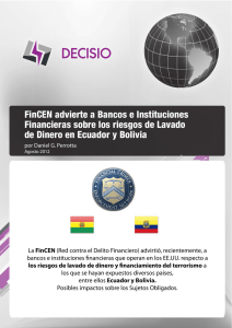 FinCEN advierte a Bancos e Instituciones Financieras