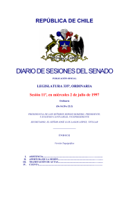 diario de sesiones del senado - Biblioteca del Congreso Nacional