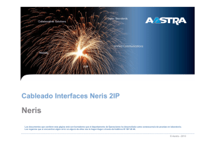 Cableado interfaces Neris 2IP