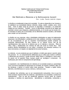 Del Maltrato a Menores al Sistema de Justicia