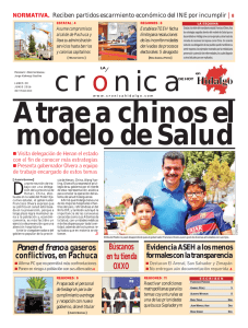 lunes 20 de junio - La Crónica de Hoy en Hidalgo