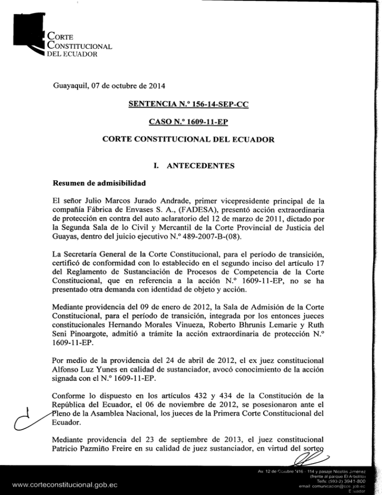 Descargar Sentencia - Corte Constitucional Del Ecuador