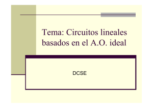 Tema: Circuitos lineales basados en el A.O. ideal