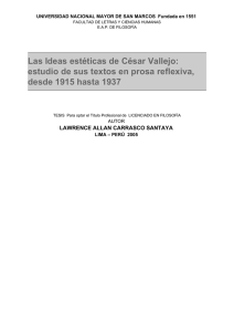 Las Ideas estéticas de César Vallejo