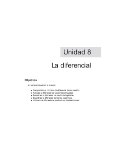 Unidad 8 La diferencial