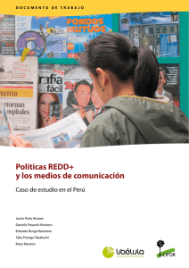 Políticas reDD+ y los medios de comunicación