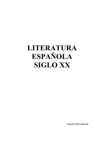 literatura española siglo xx