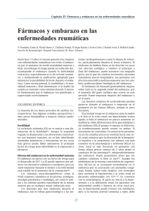 Fármacos y embarazo en las enfermedades reumáticas