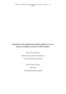 PERSPECTIVA DEL DERECHO DEL MEDIO AMBIENTE Y