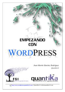 Empezando con Wordpress - Wordpressa