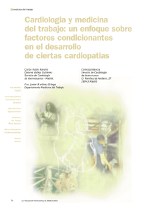 Cardiologia y medicina del trabajo: un enfoque